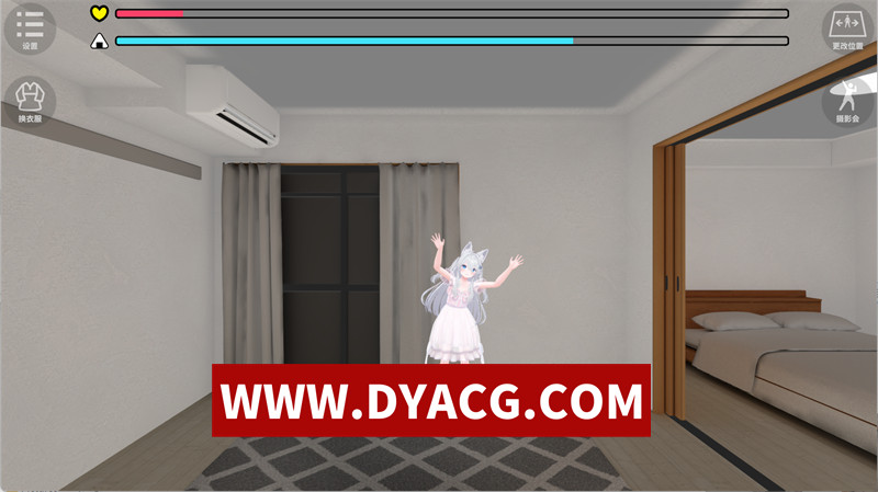 【3D互动/官中/动态】虚拟女友 VR Cotton（バーチャル彼女VR コットン）官方中文版【PC/851M】