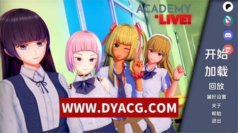 图片[1]-【日系SLG/汉化/动态】学院：直播（Academy: Live!）v0.09 Alpha AI汉化版【PC+安卓/4.74G/更新】-懂游社