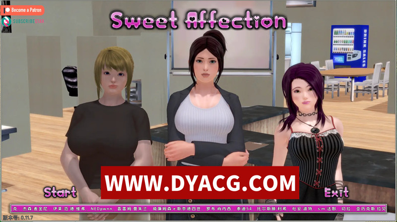 【欧美SLG/汉化/动态】甜蜜的感情（Sweet Affection）v0.11.7 AI汉化版【PC/11.3G/更新】